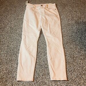 Loft Modern High Waist Skinny Ankle Striped‎ Petites Jeans 26/2P